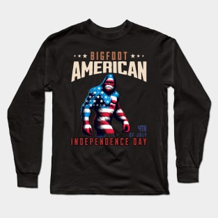 4th of July Bigfoot Long Sleeve T-Shirt